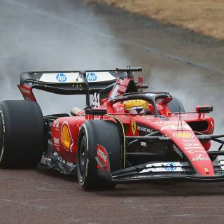 Lewis Hamilton Ferrari 2025 wallpaper