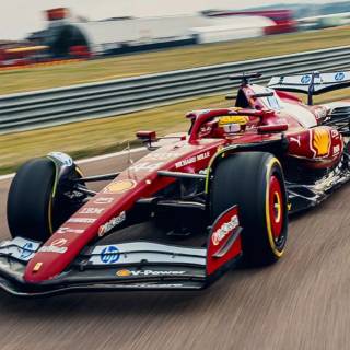 Lewis Hamilton Ferrari 2025 wallpaper