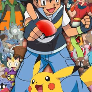 Pokémon with Ash wallpaper
