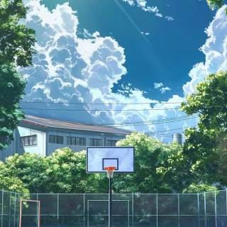 Basketball swish wallpaper