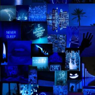 Emo blue wallpaper