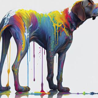 Drip dogs wallpaper