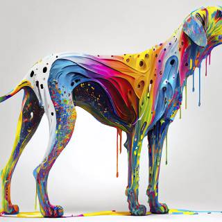 Drip dogs wallpaper