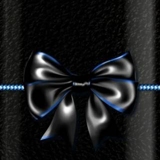 Black bows wallpaper