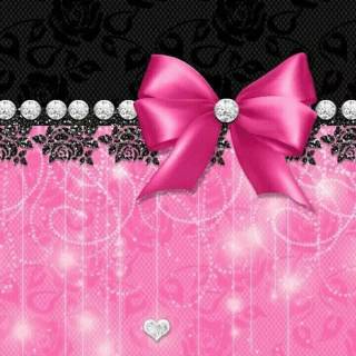 Black bows wallpaper