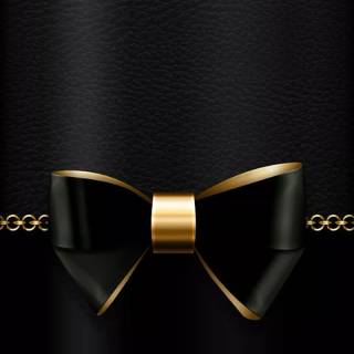 Black bows wallpaper