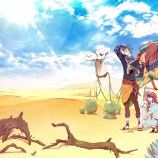 Desert anime wallpaper