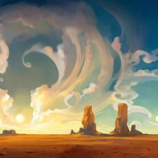 Desert anime wallpaper