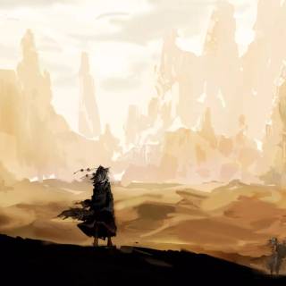 Desert anime wallpaper