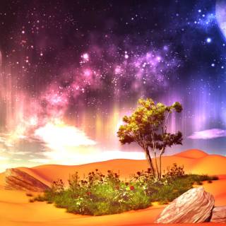 Desert anime wallpaper