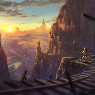 Desert anime wallpaper