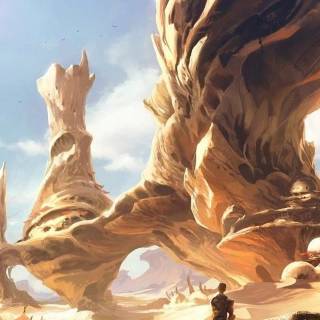 Desert anime wallpaper