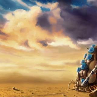 Desert anime wallpaper