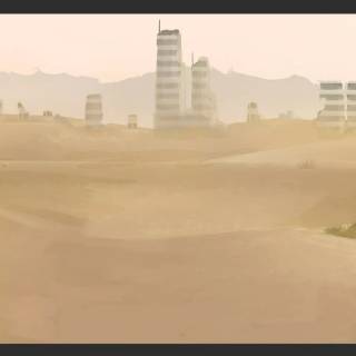 Desert anime wallpaper