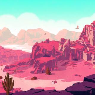 Desert anime wallpaper