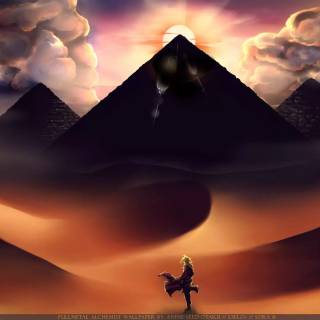 Desert anime wallpaper