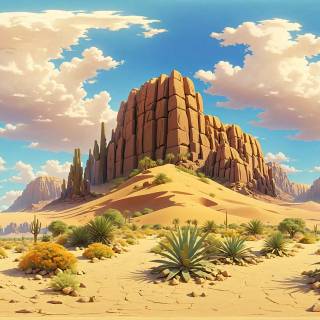 Desert anime wallpaper