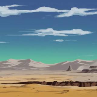 Desert anime wallpaper