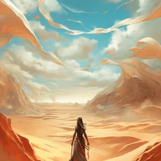 Desert anime wallpaper