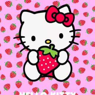 Strawberry Hello Kitty wallpaper