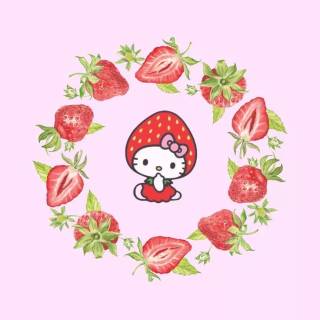 Strawberry Hello Kitty wallpaper