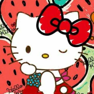Strawberry Hello Kitty wallpaper