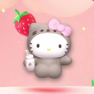 Strawberry Hello Kitty wallpaper