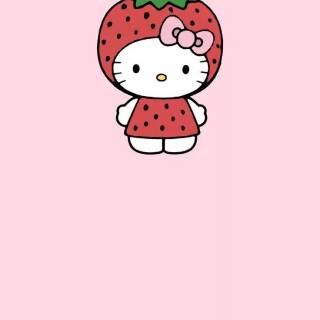 Strawberry Hello Kitty wallpaper