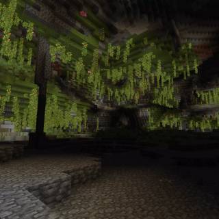 Lush caves wallpaper