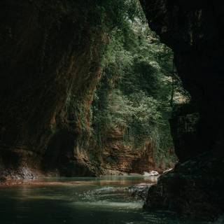 Lush caves wallpaper