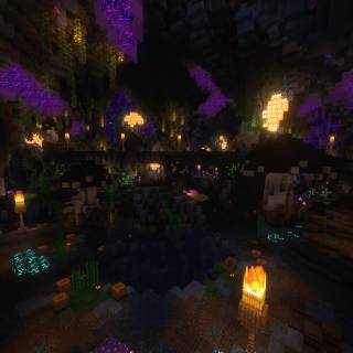 Lush caves wallpaper