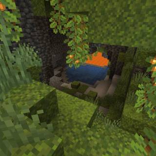 Lush caves wallpaper