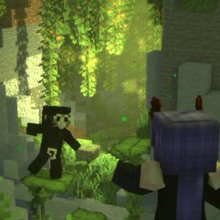 Lush caves wallpaper