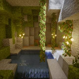 Lush caves wallpaper