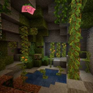 Lush caves wallpaper