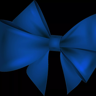 Blue bow wallpaper