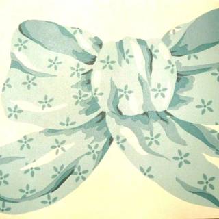 Blue bow wallpaper