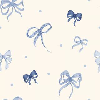 Blue bow wallpaper