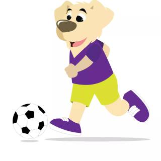 Dog soccer wallpaper