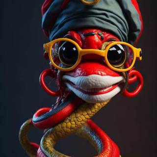 Funny snakes wallpaper