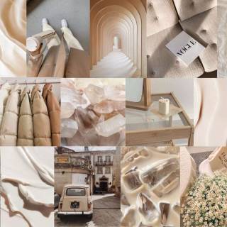 Cream collage wallpaper