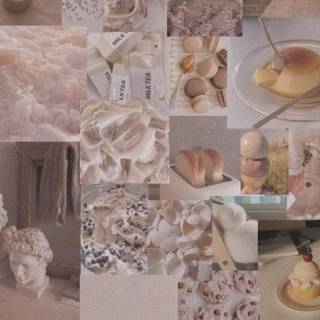 Cream collage wallpaper