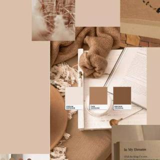 Cream collage wallpaper