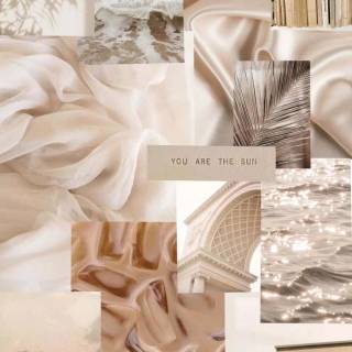 Cream collage wallpaper