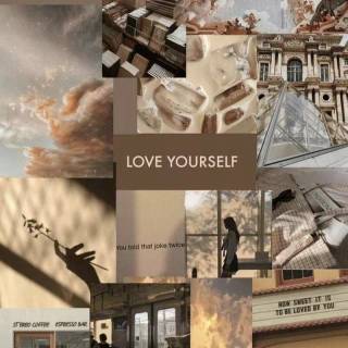 Cream collage wallpaper