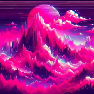 Laptop neon wallpaper