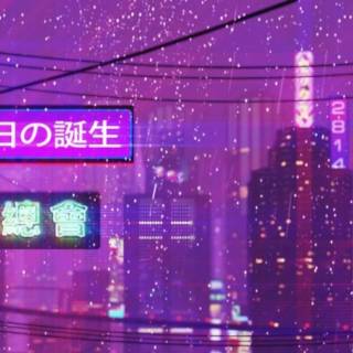 Laptop neon wallpaper