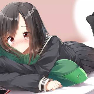 Anime girls blushing wallpaper