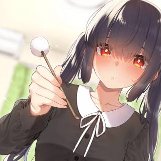 Anime girls blushing wallpaper