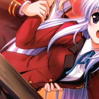 Anime girls blushing wallpaper